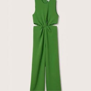 MANGO - Green cutout jumpsuit. Gently worn. Lots of compliments. Size L
